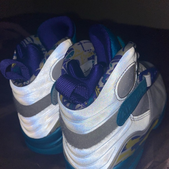 Air Jordan 8 retro Aqua . Like new well conditioned . - Picture 4 of 6